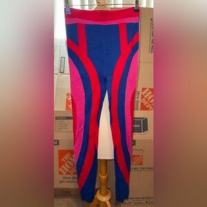 PrettyLittleThing sweater Leggings in Red, Pink, and Blue sm